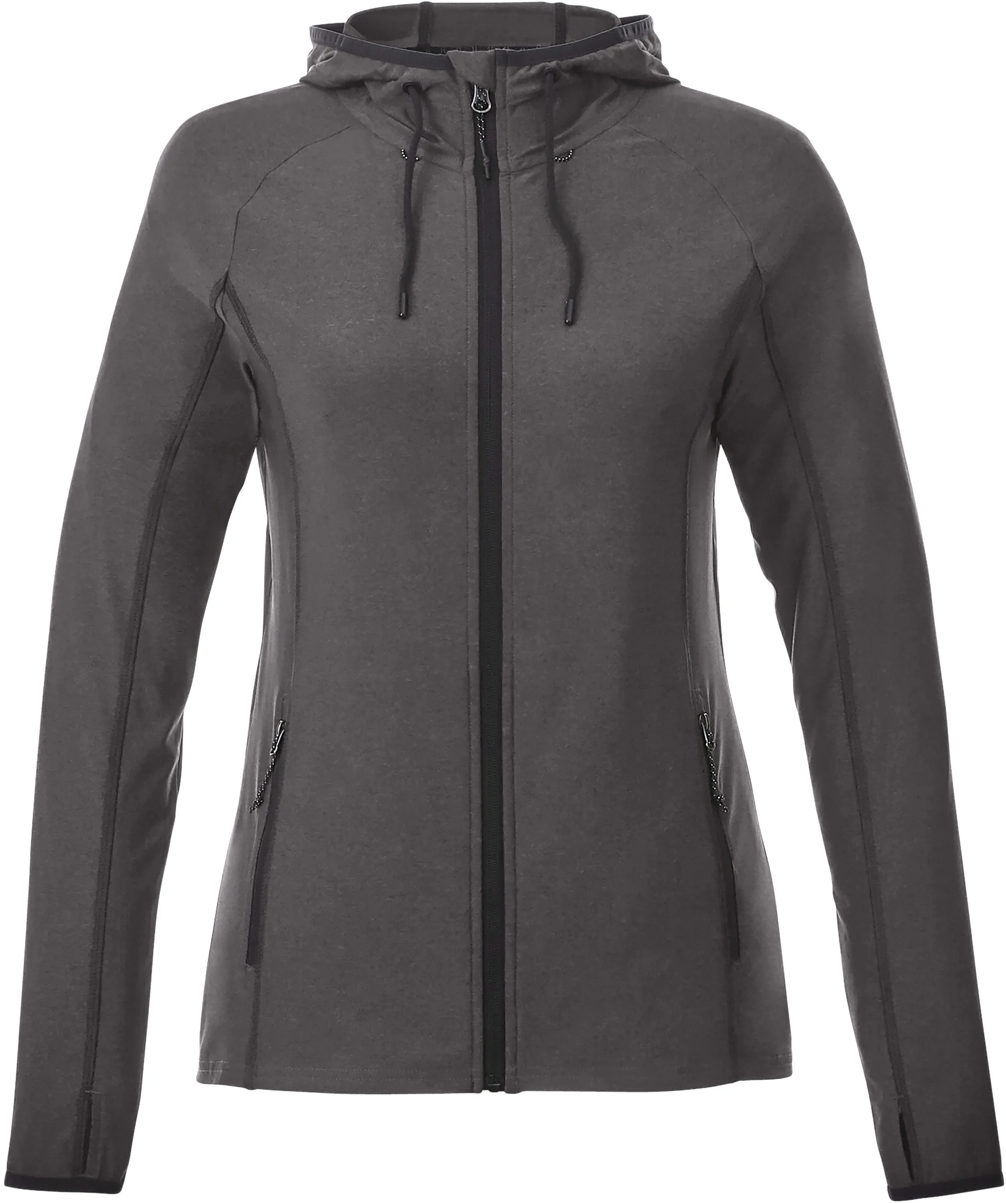 Women's KAISER Stretch Knit Full Zip Lightweight Jacket Hoodie view 2