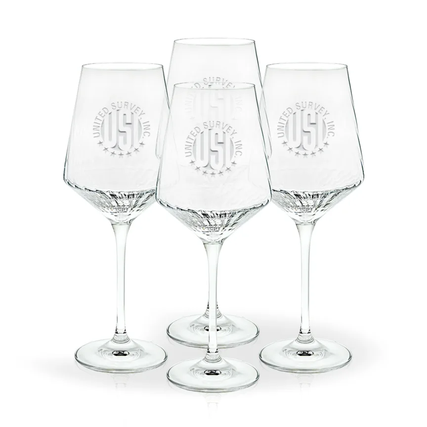 Crystal Swirl White Wine Glass - Set of 4 - 15 oz.