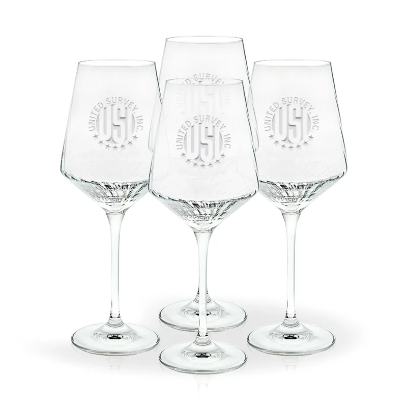 Crystal Swirl White Wine Glass - Set of 4 - 15 oz.