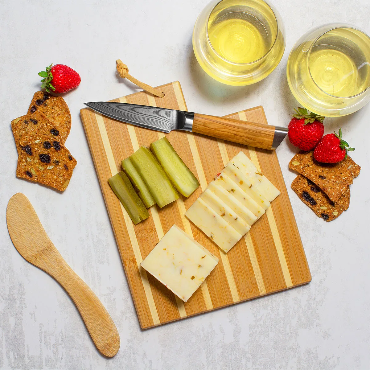 Utah Charcuterie Board with Spreader Knife Gift Set view 4