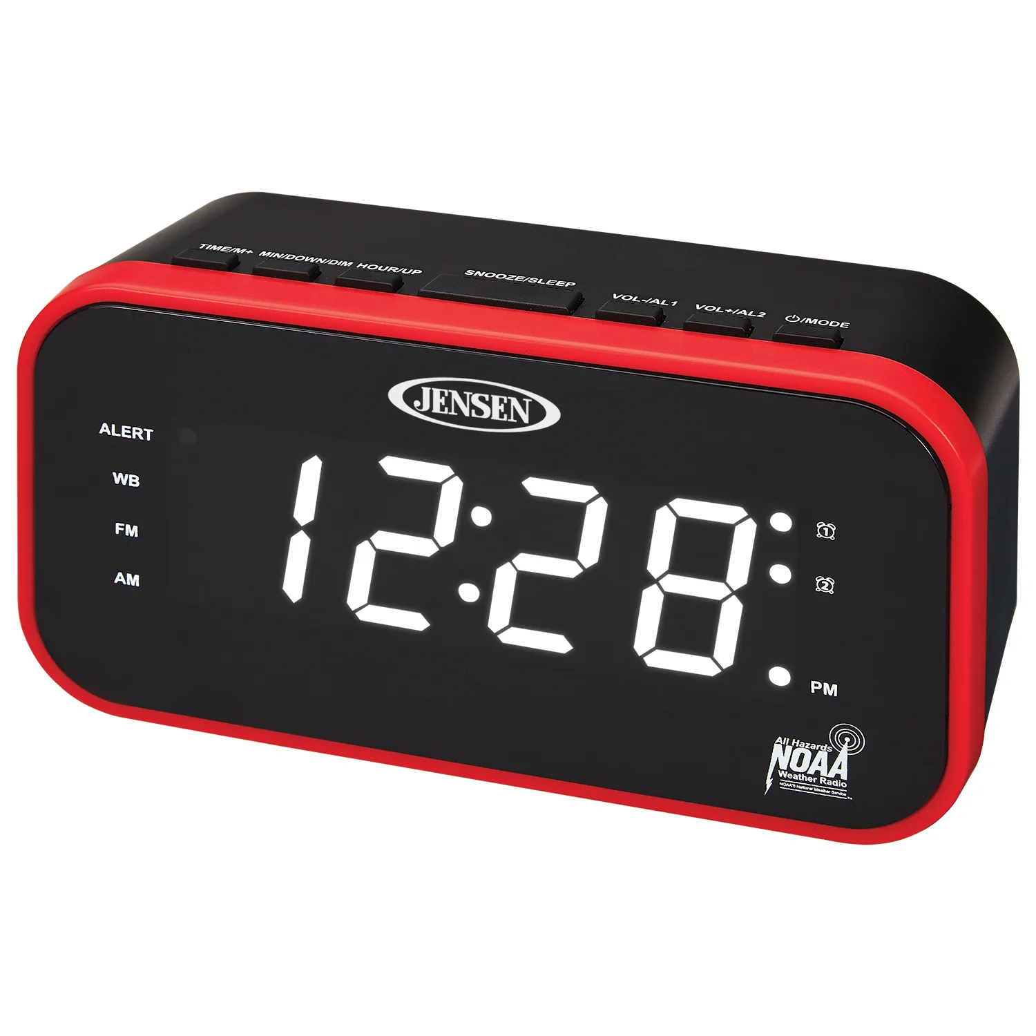 Jensen Audio Am/Fm Weather Band Clock Radio w/Weather Alert