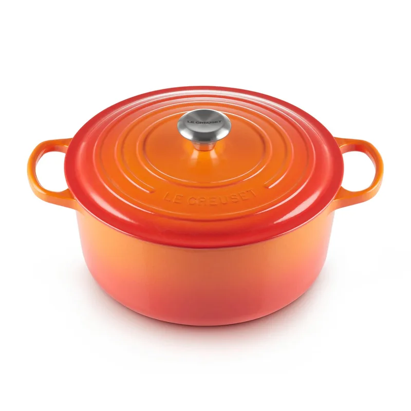 Le Creuset 7.25Qt Signature Cast Iron Round Dutch Oven Flame