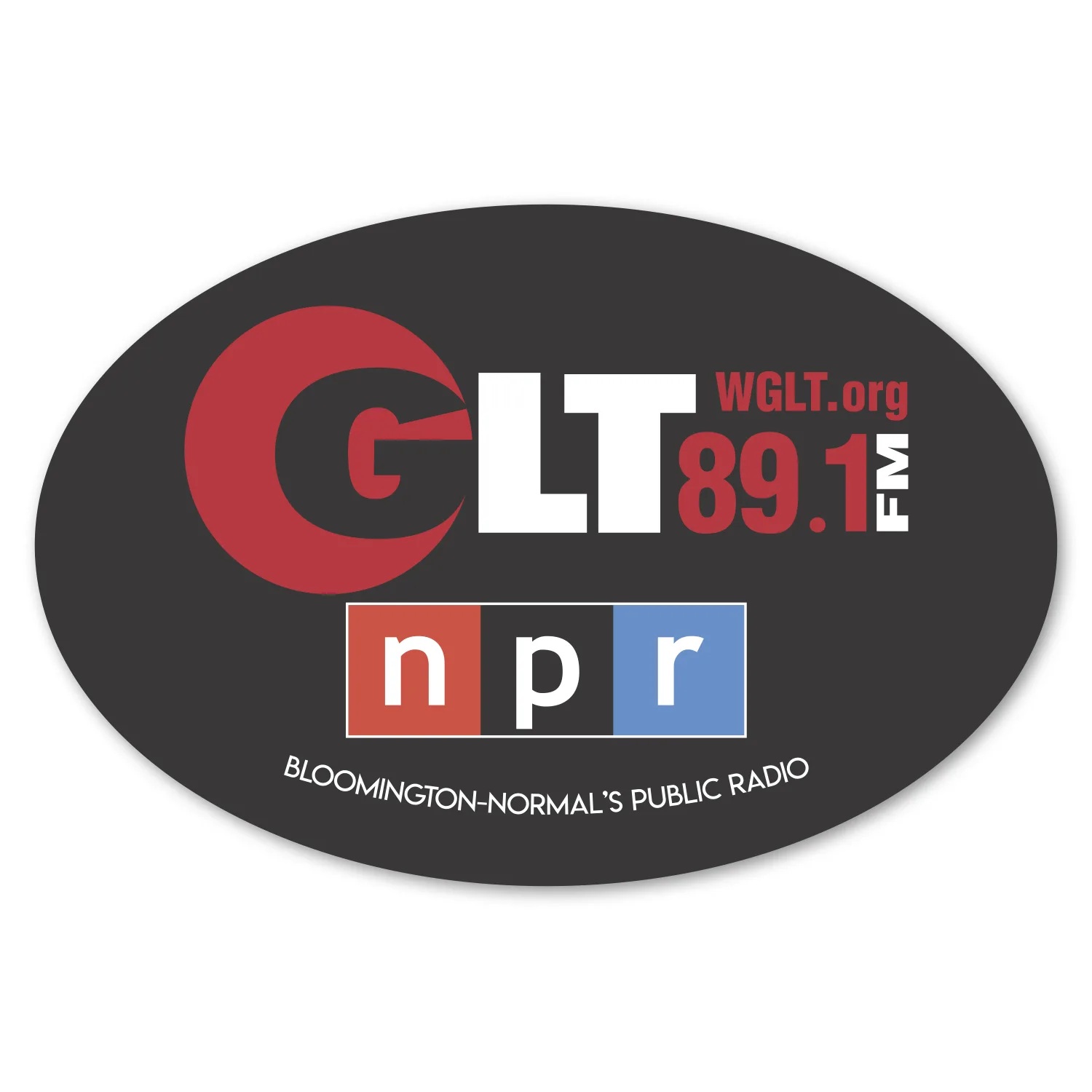 4 X 6" Oval Perm Bumper Sticker