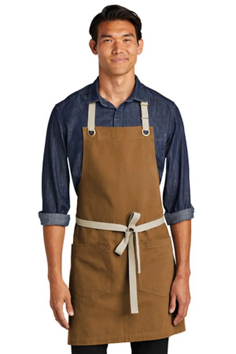 Port Authority® Canvas Full-Length Two-Pocket Apron view 2