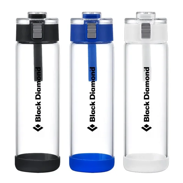 Laramie 22oz Glass Bottle w Flip Lid