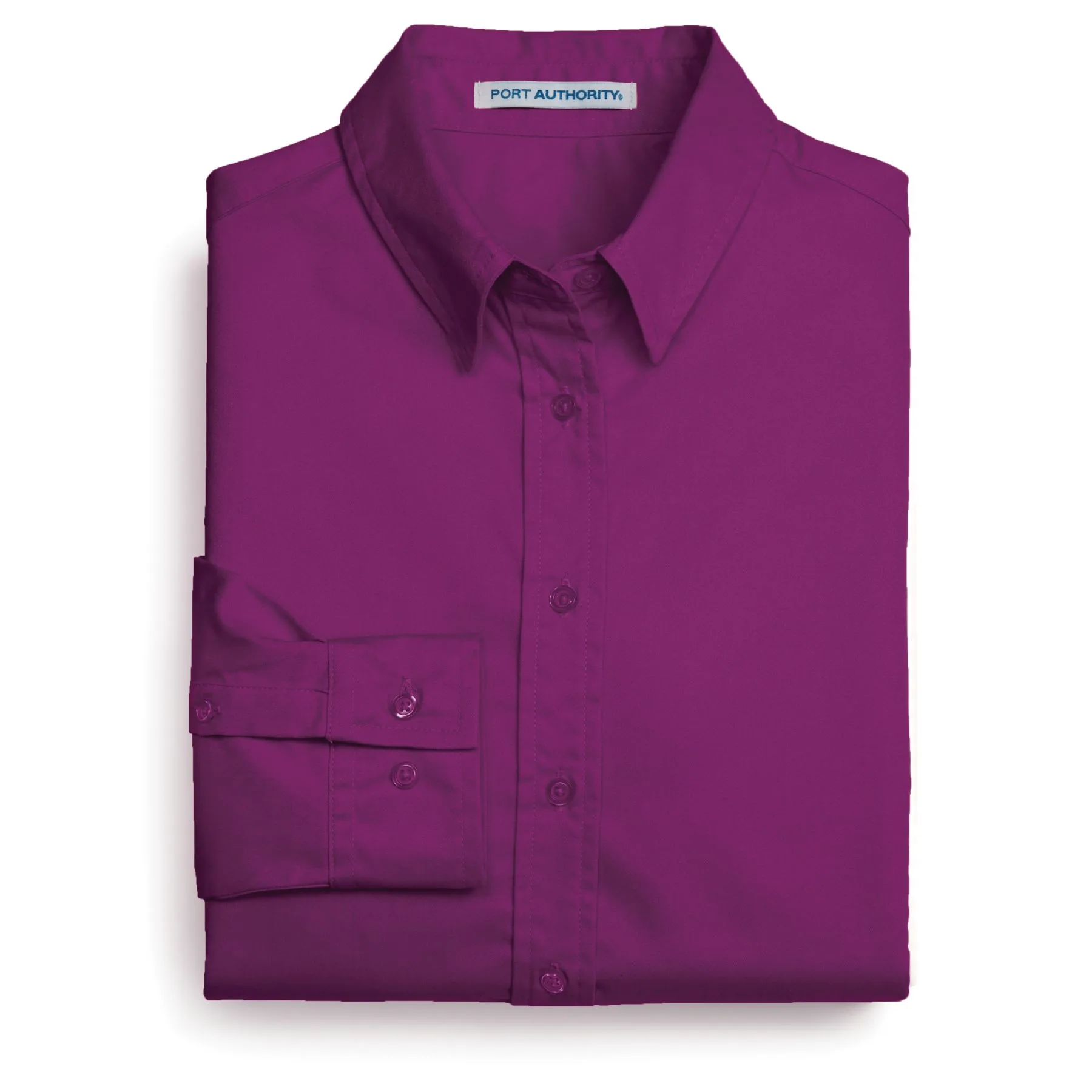 Deep Berry Purple Blank Folded View
