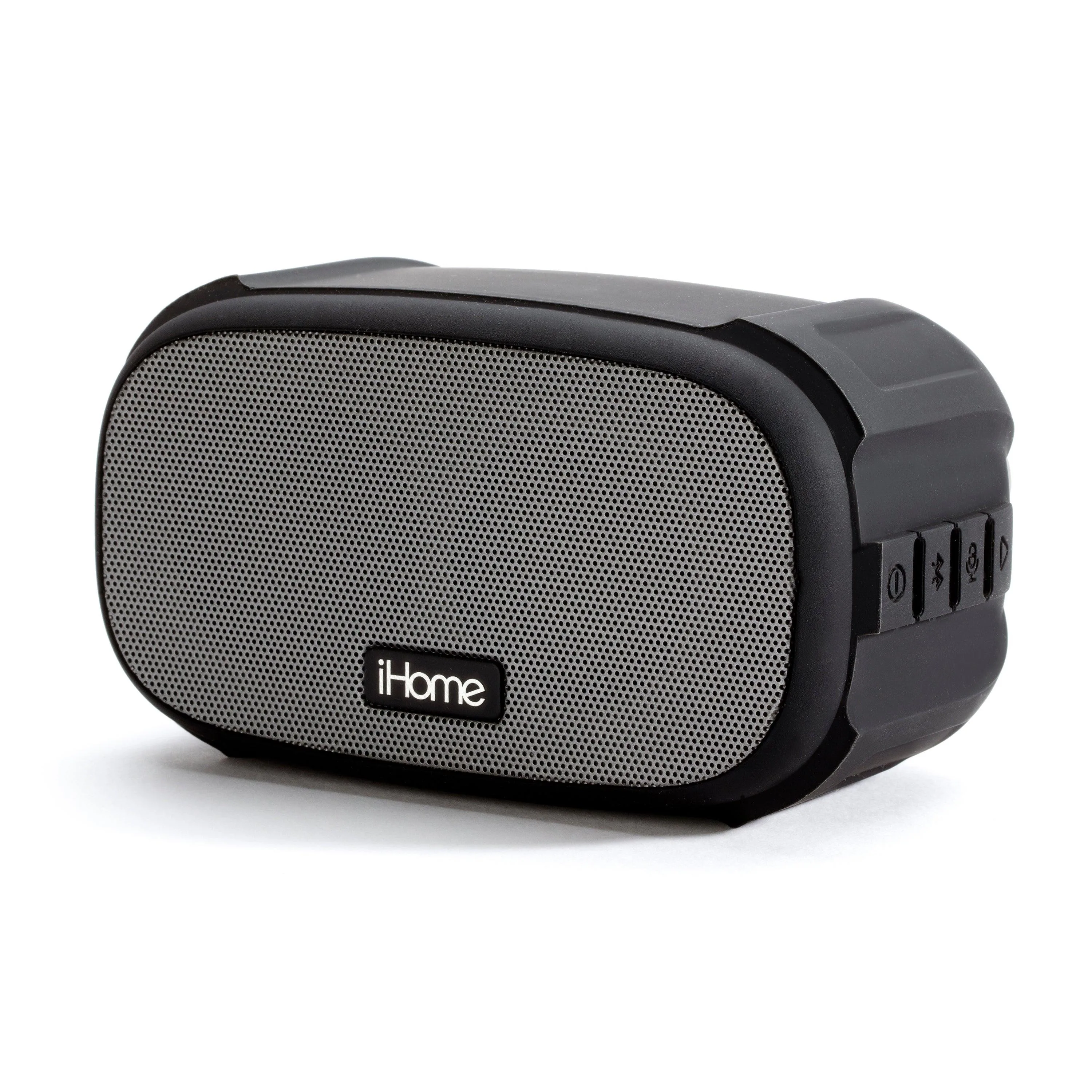 iHome Playtough X Water & Shock Resistant Bluetooth Speaker Black