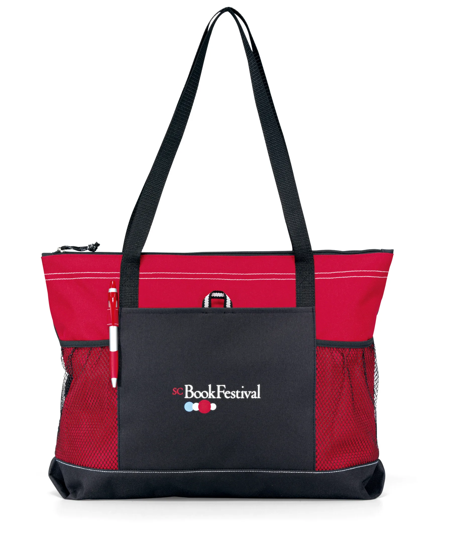 Select Zippered Tote - Red