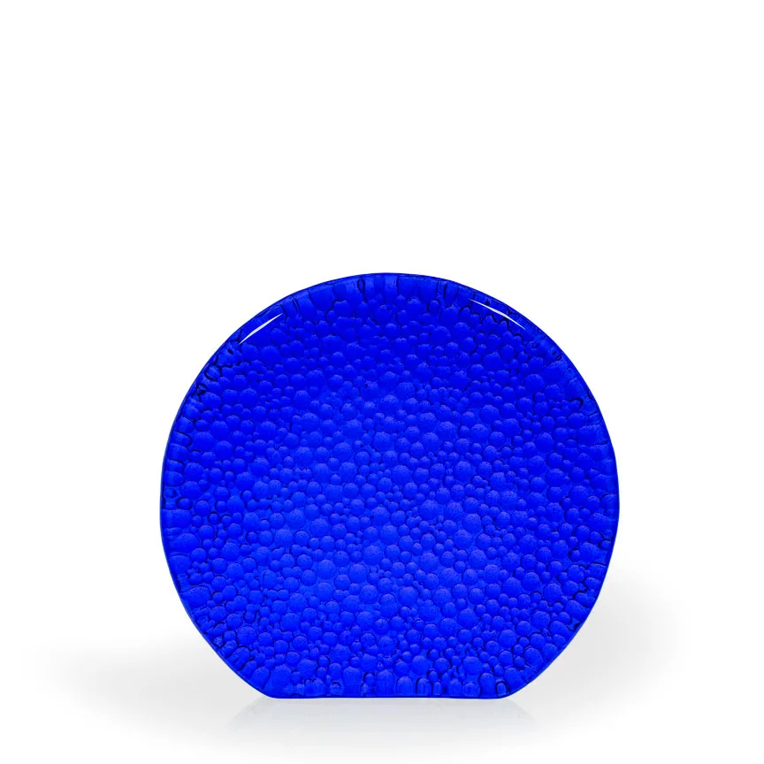 Sulu Raindrop Cobalt Recycled Glass Award, 6" view 2