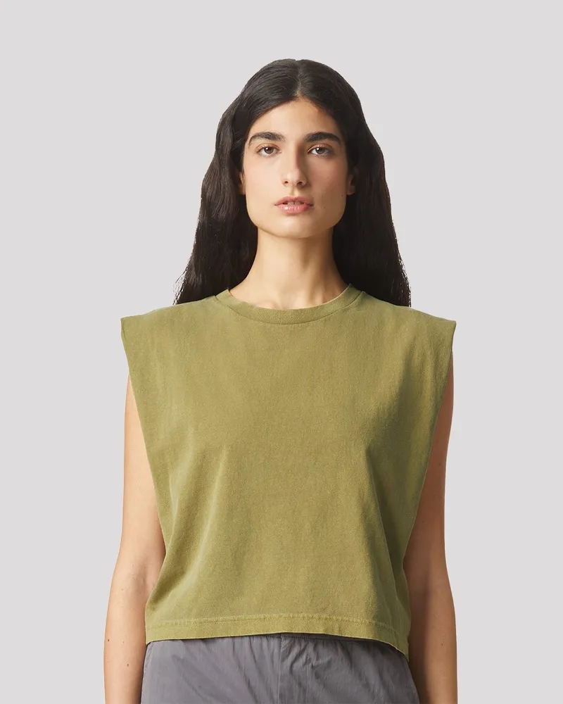 American Apparel® Garment-Dyed Women's Heavyweight Muscle Tee