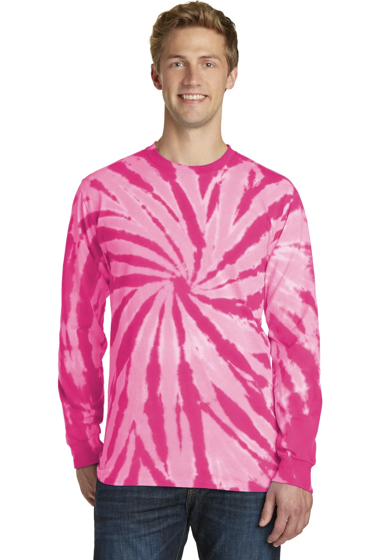 Port & Co™ Tie-Dye Long Sleeve Tee.