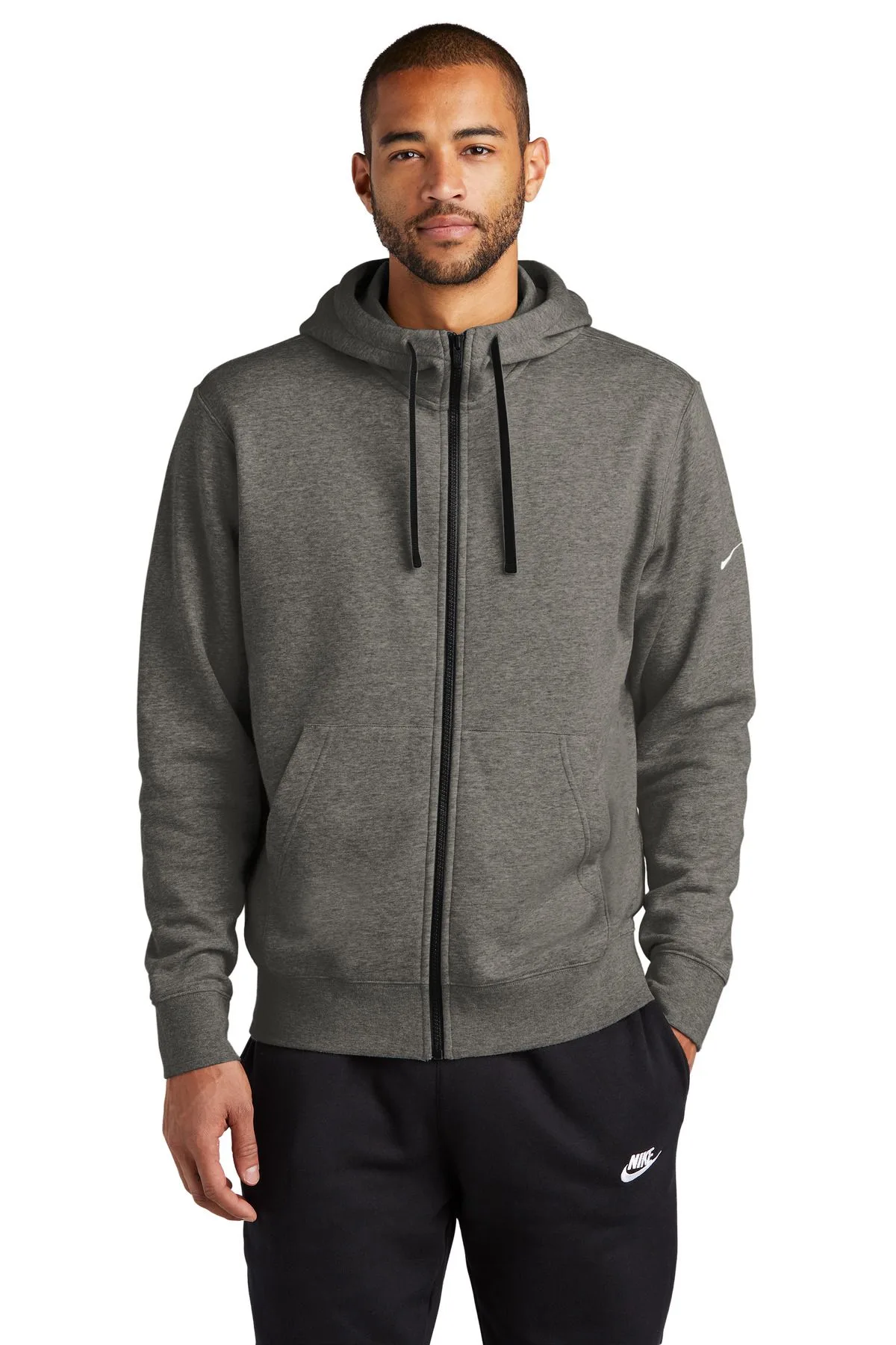 Nike Club Fleece Sleeve Swoosh Full-Zip Hoodie view 7