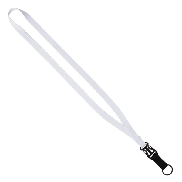 5/8" Tubular Lanyard with Plastic Slide-Buckle Release & Split-Ring view 3