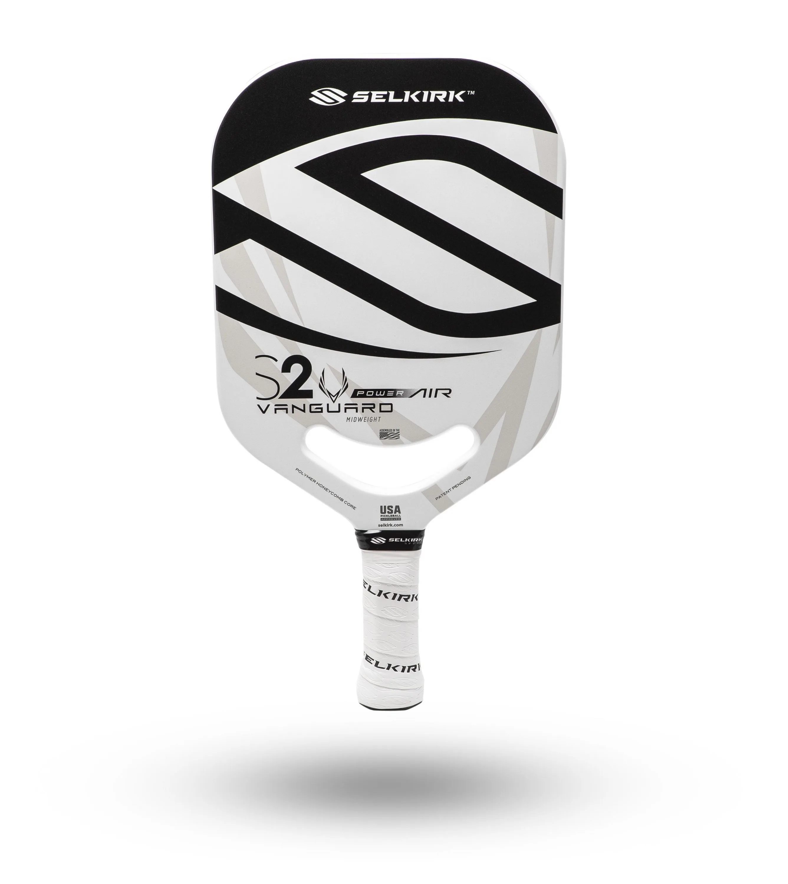 Selkirk Vanguard Power Air S2 Midweight Black Pickleball Paddle