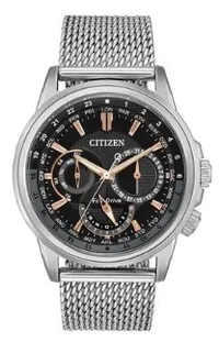 Citizen® Men's Calendrier Eco-Drive® Stainless Steel Mesh Bracelet Watch