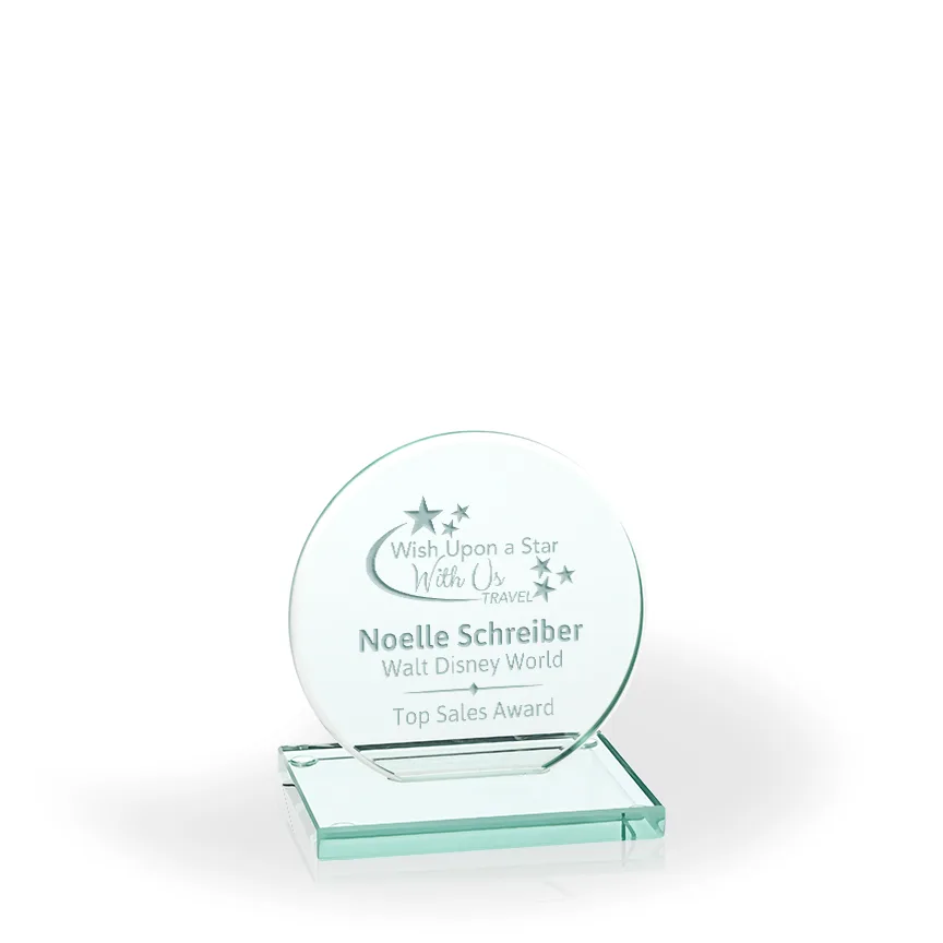 Circle of Success Jade Glass Award, Small