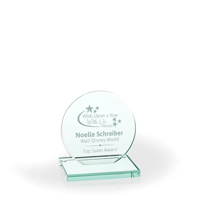Circle of Success Jade Glass Award, Small