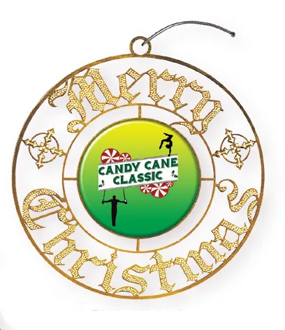 Express Merry Christmas Holiday Ornament (Domestically Produced) view 2