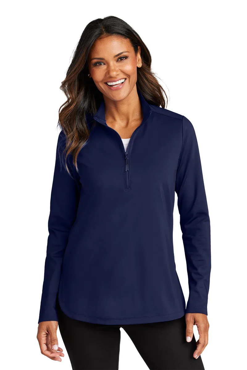 Port Authority® Women's C-FREE® Double Knit 1/4-Zip view 4