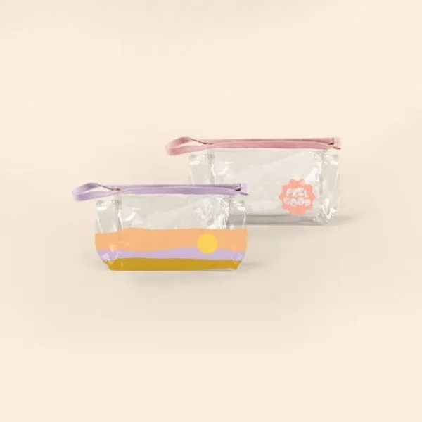 Clear Vinyl Jetsetter Small Pouch