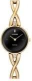Citizen® Ladies' Silhouette Bangles Collection Eco-Drive® Gold-Tone Watch w/Black Dial