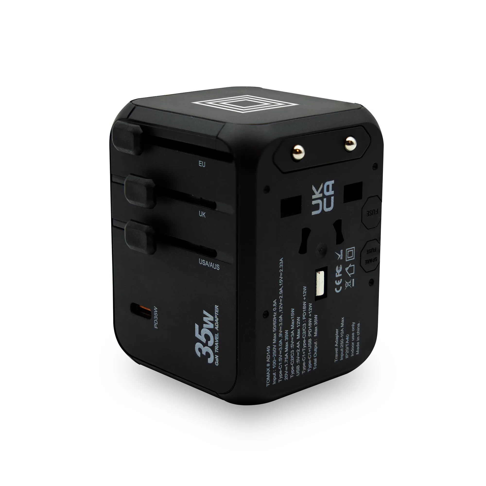 Wanderer 2.0, International Travel GaN Adapter view 3