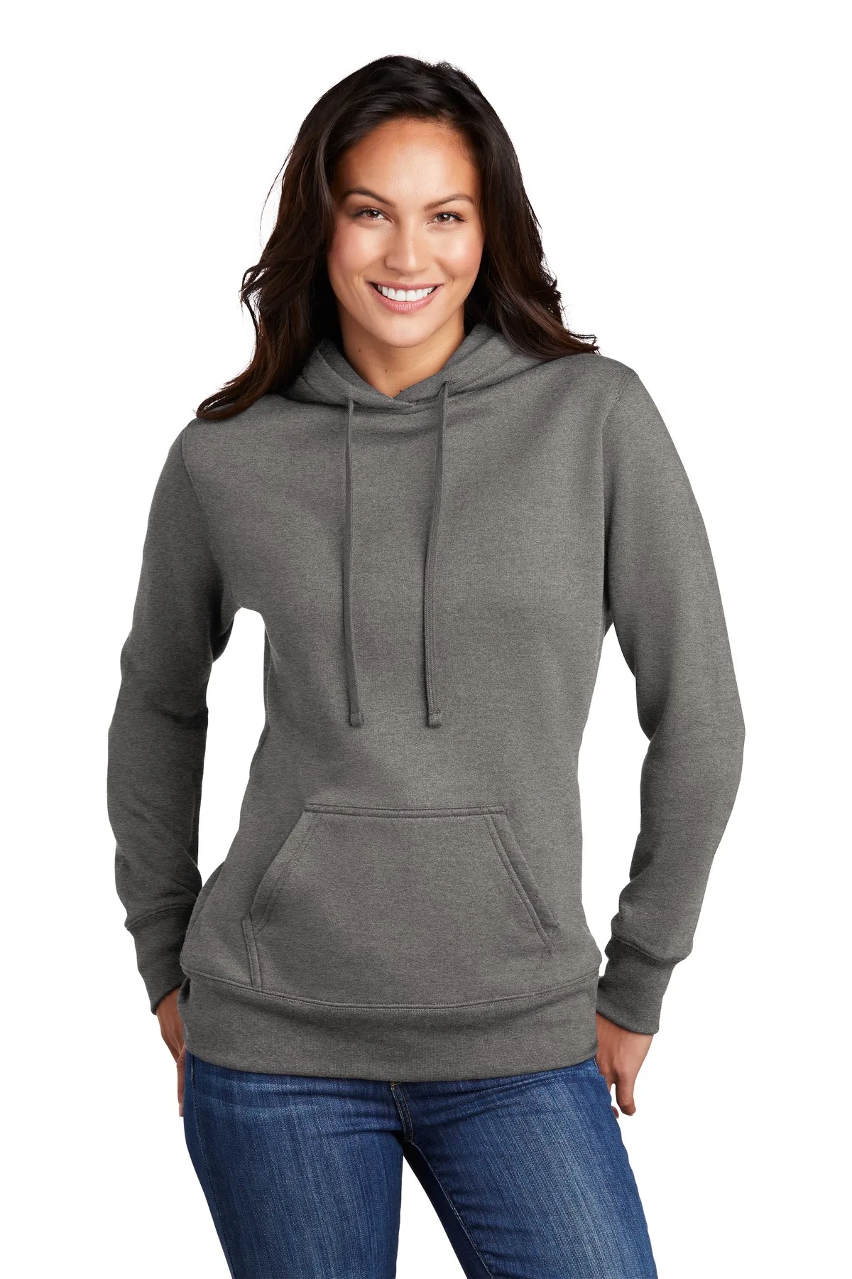 Port & Co™ Women's Core Fleece Pullover Hooded Sweatshirt view 2