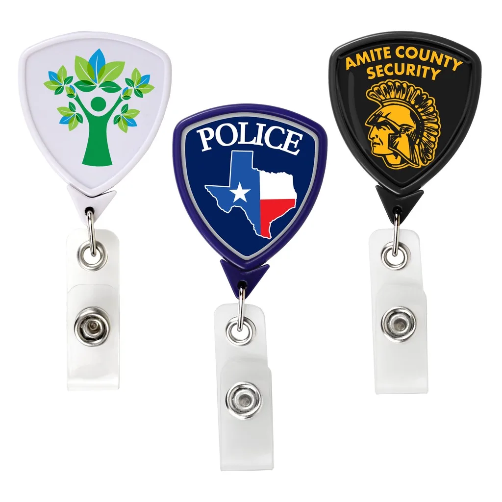 Shield Retractable Badge Reel