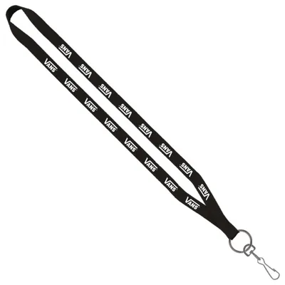 1/2" Polyester Lanyard with Sewn Metal Swivel Snap Hook
