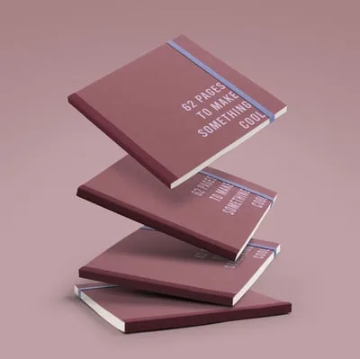 Square Notebook - Large -Tape - Solid Cover
