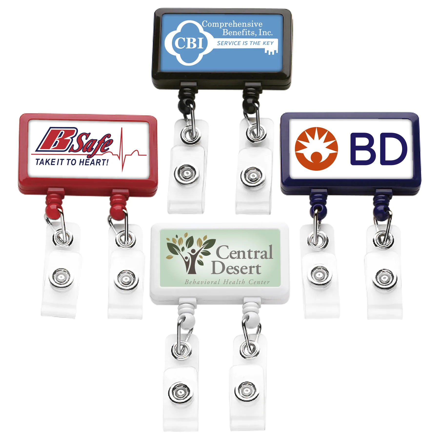 Jumbo Dual Strap Retractable Badge Reel