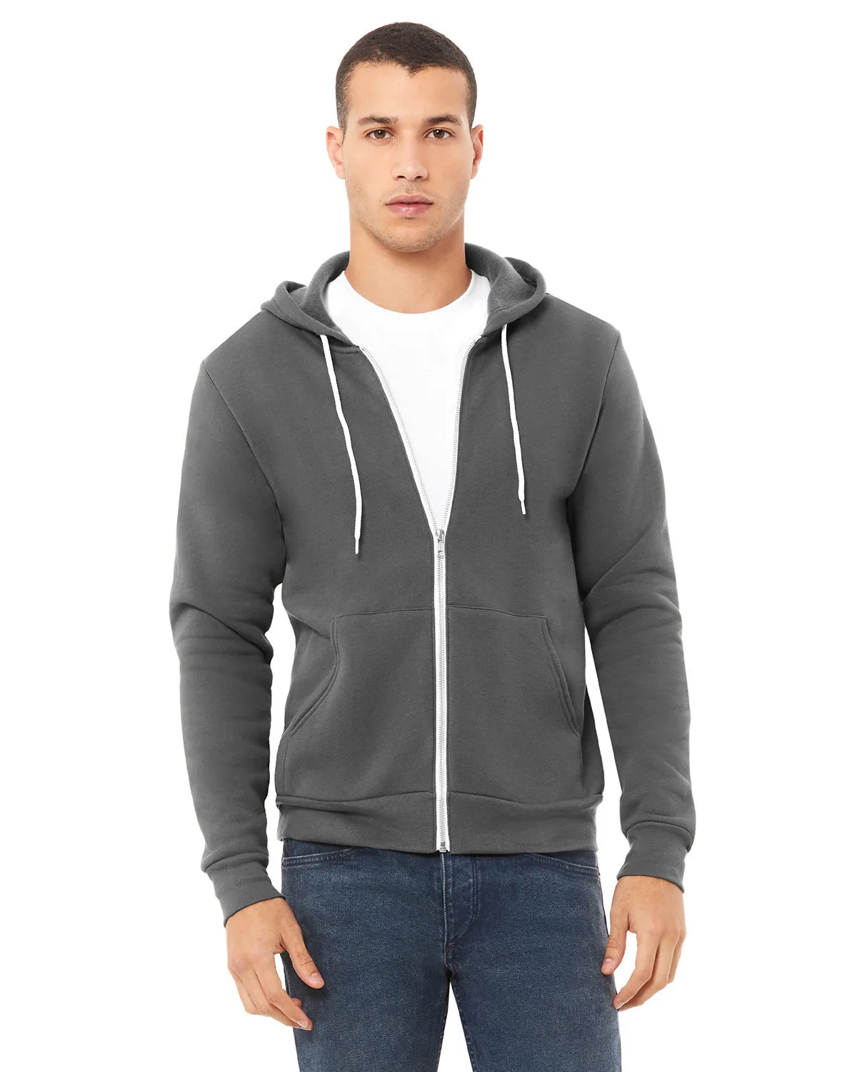 BELLA+CANVAS Unisex Sponge Fleece Full-Zip Hooded Sweatshirt view 2