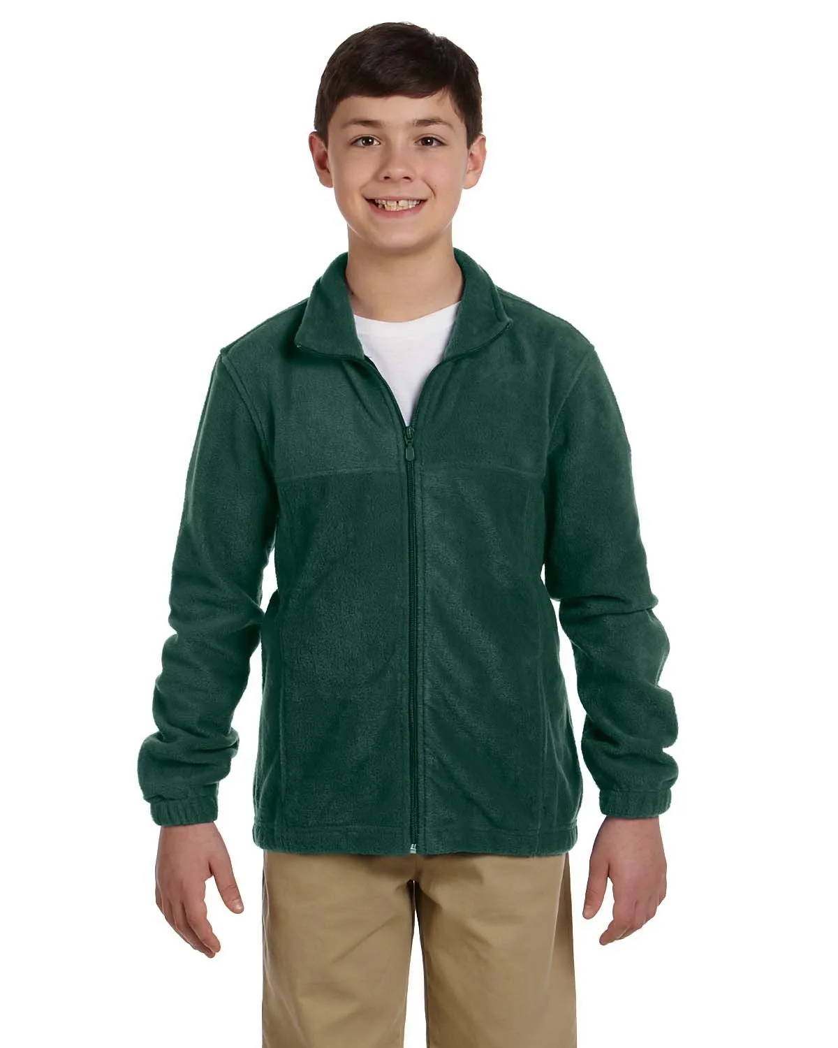 Harriton Youth Full-Zip Fleece view 5