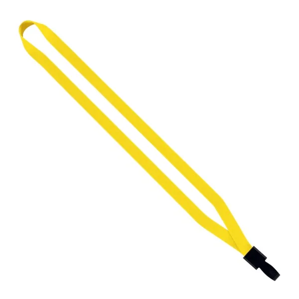 1/2" Polyester Lanyard with Non-Swivel Plastic Hook view 3