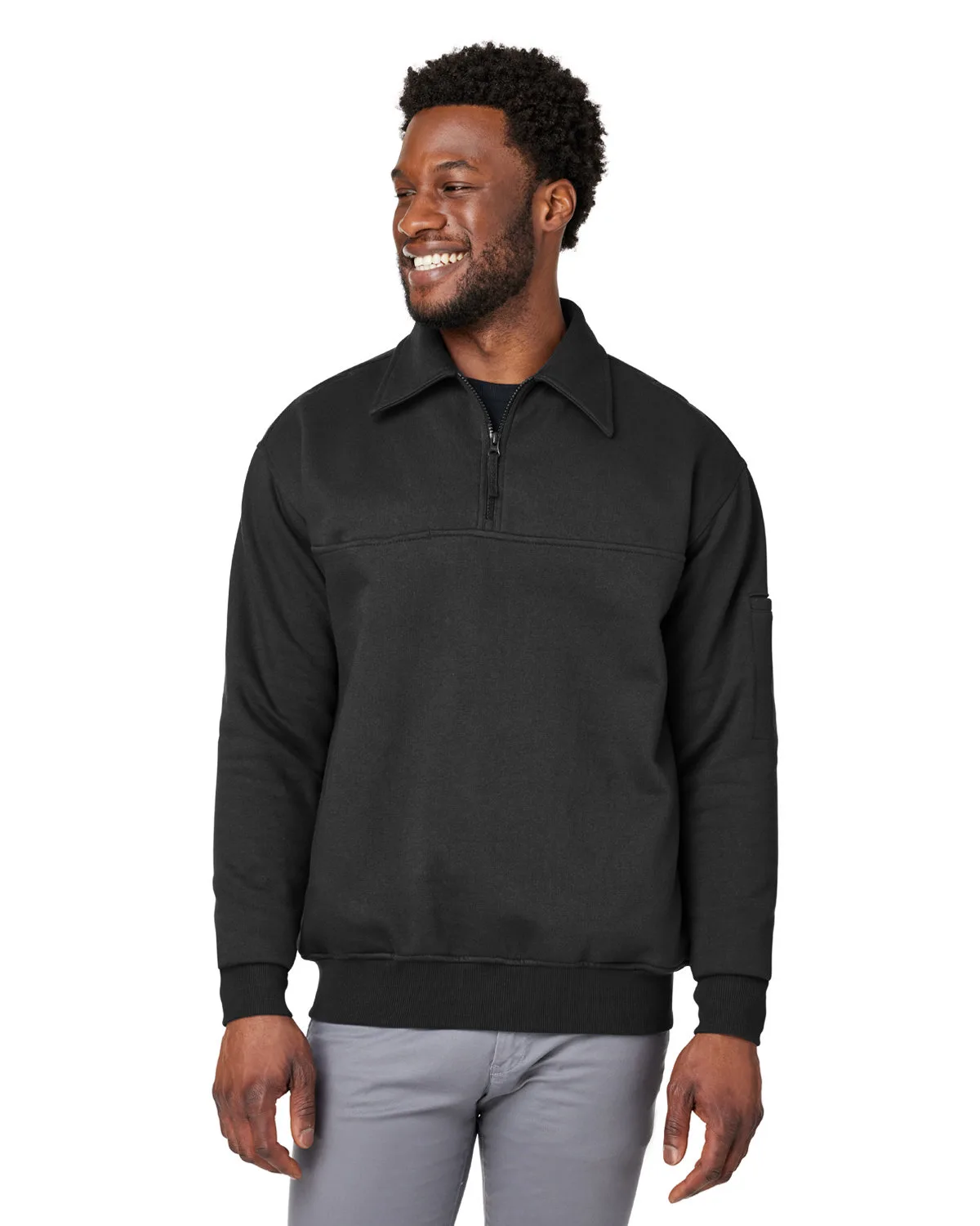 Harriton Unisex ClimaBloc™ Heavyweight Tactical Quarter-Zip Pullover Sweatshirt