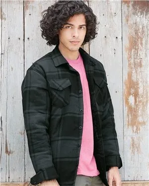 Burnside® Quilted Flannel Jacket view 2