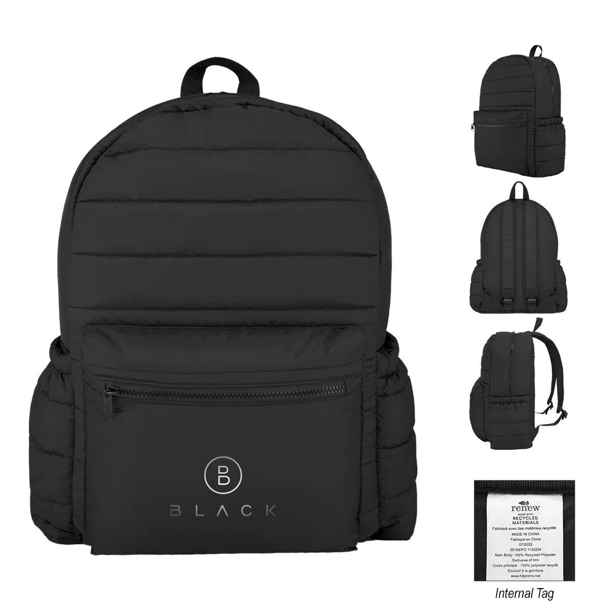 Luxe Puffer Rpet Backpack view 2