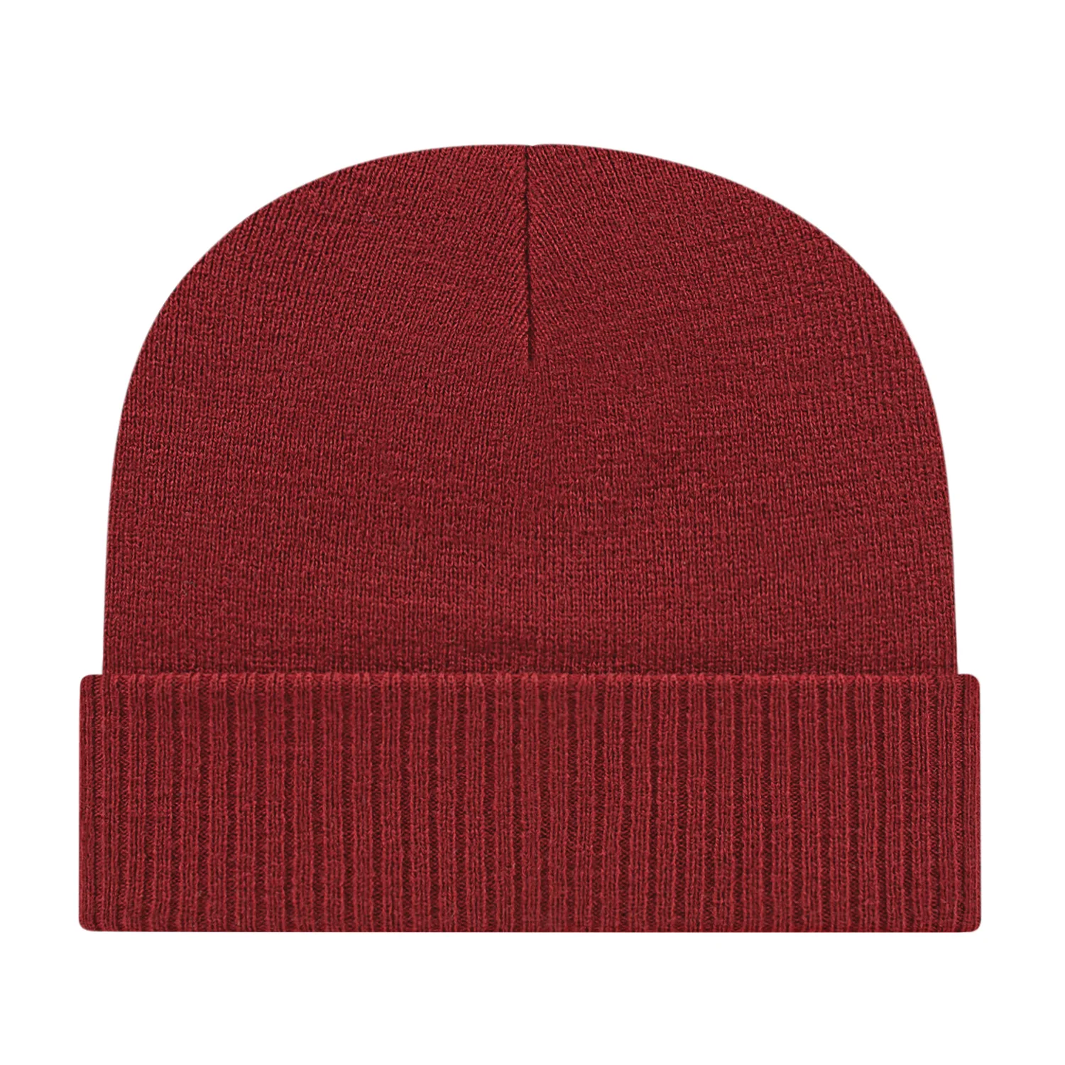 Knit Cap With Ribbed Cuff view 4