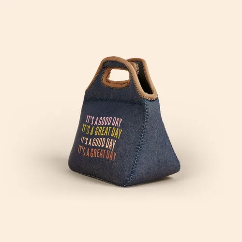 Denim Blue Logo Side