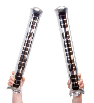 Metallic Inflatable Noisemakers (Pair) view 2