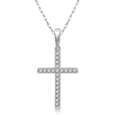 Jilco Inc Diamond Cross Necklace - 0.10 Wt