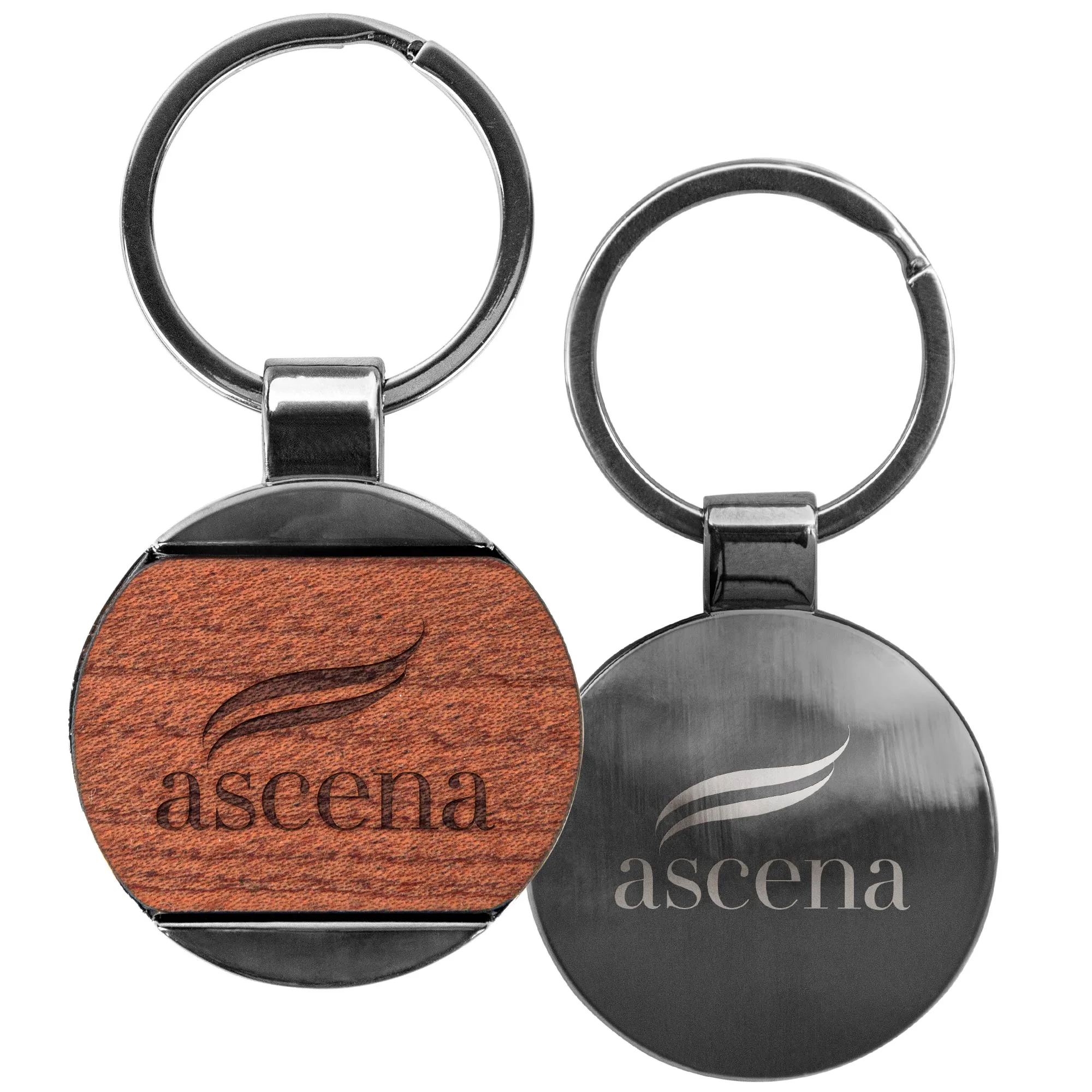 Gray/Wood Brown Logo Front and Back