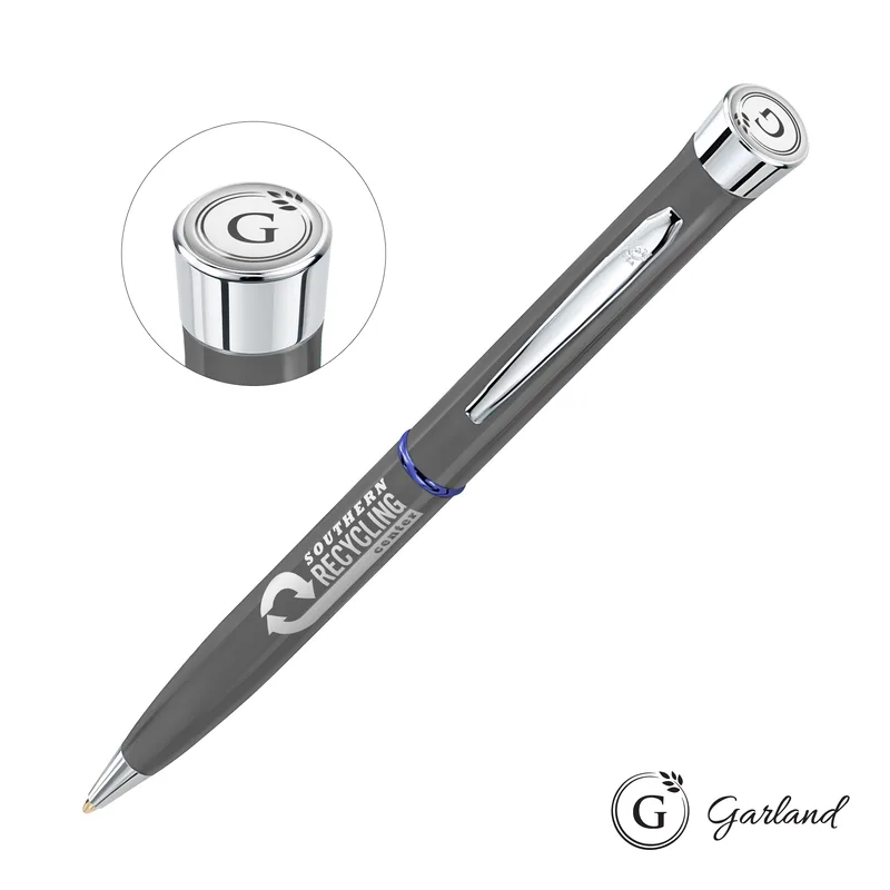 Standard, Ballpoint, Chrome, Gray with Blue Band / Chrome