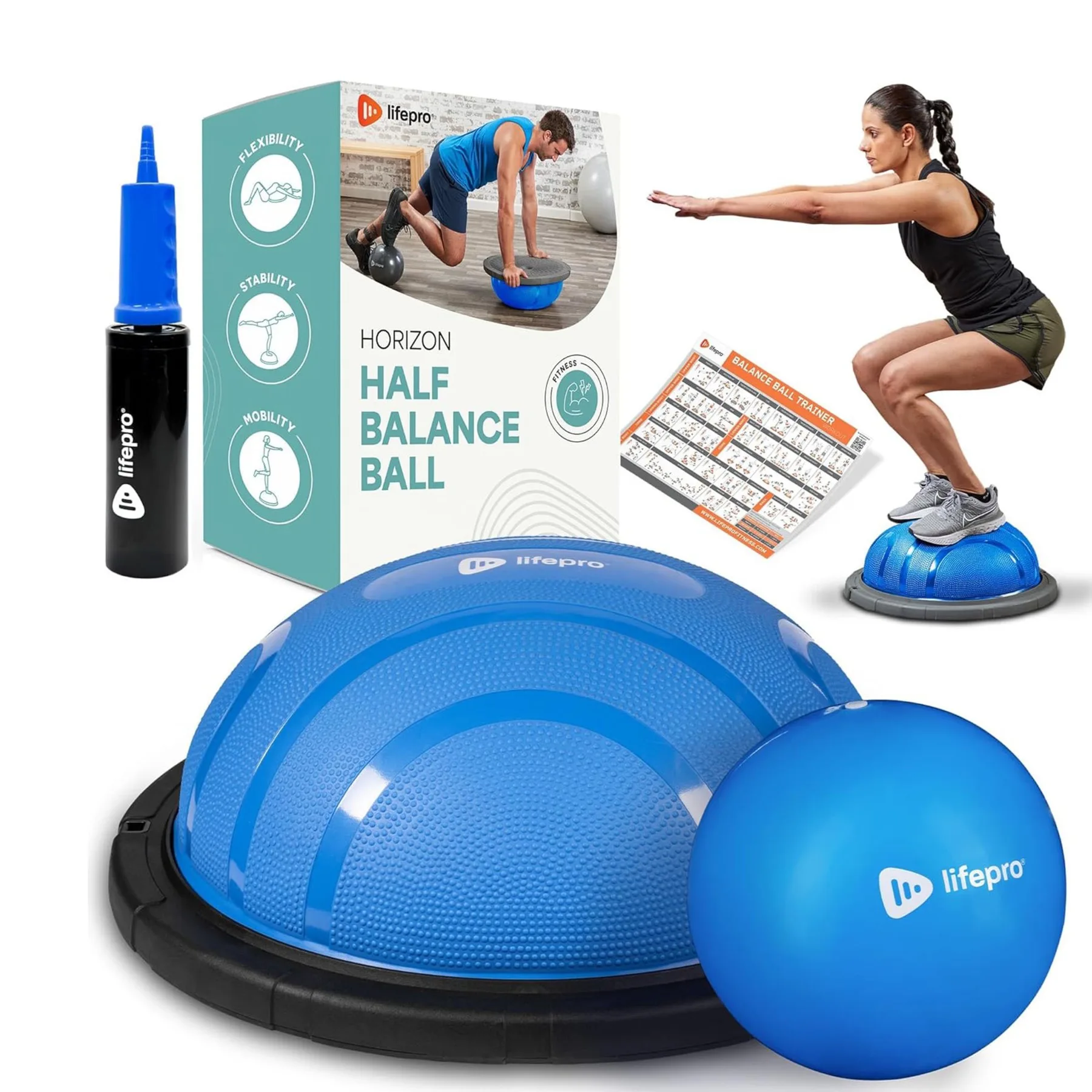 Lifepro Horizon Balance Ball - Blue