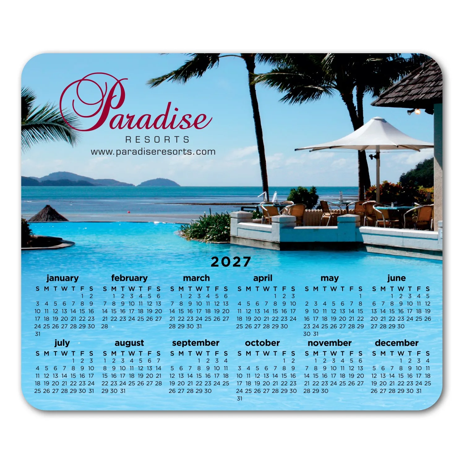 Rectangle Removable Adhesive Mouse Pad/Counter Mat view 4