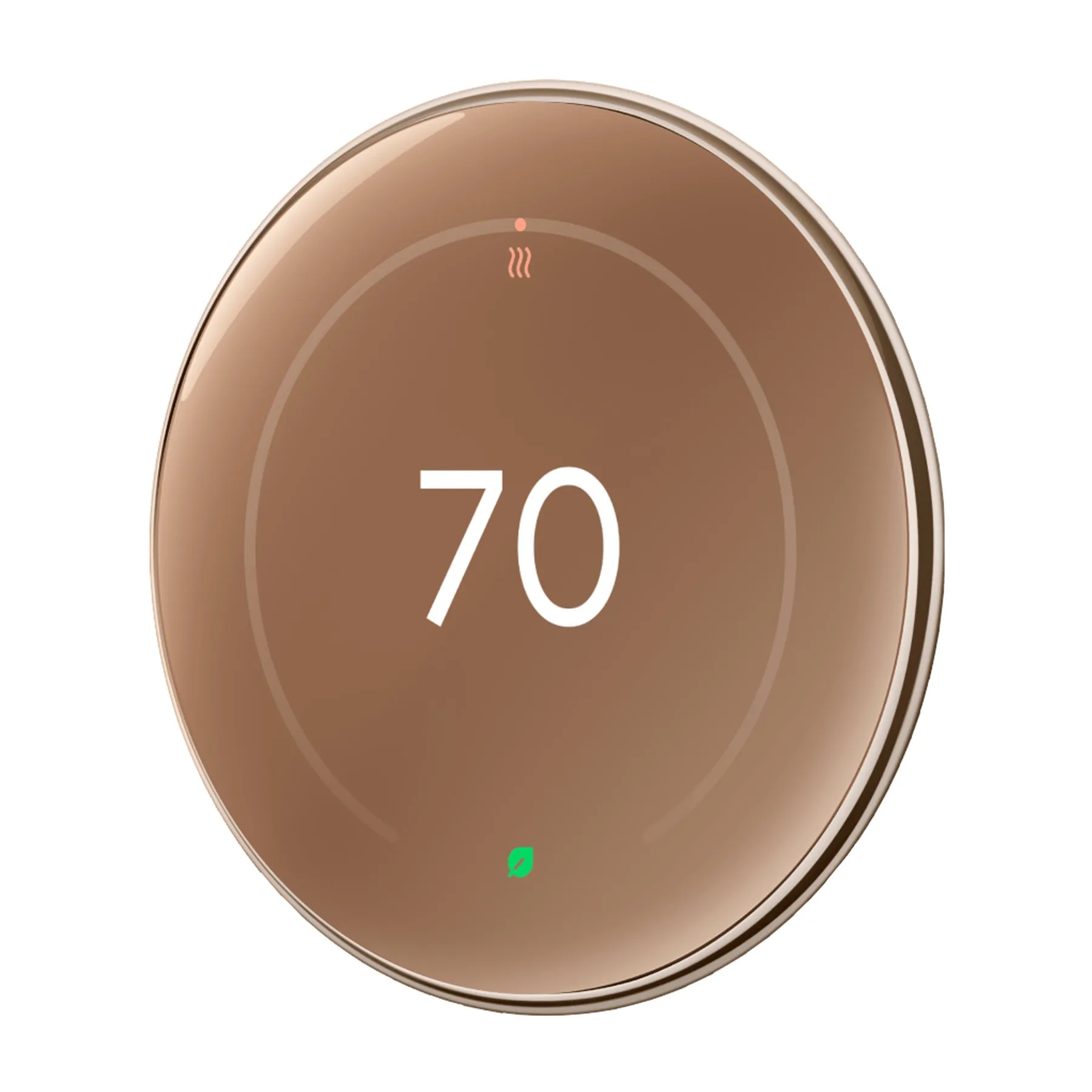 Google Nest Learning Thermostat (4th Gen) - Polished Gold
