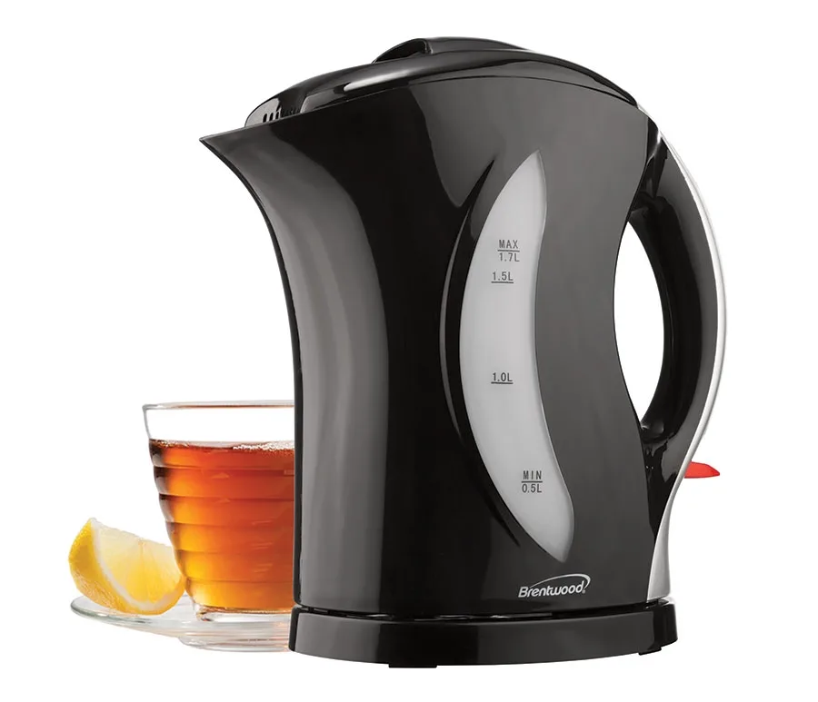 1.8 Quart Black Electric Plastic Kettle