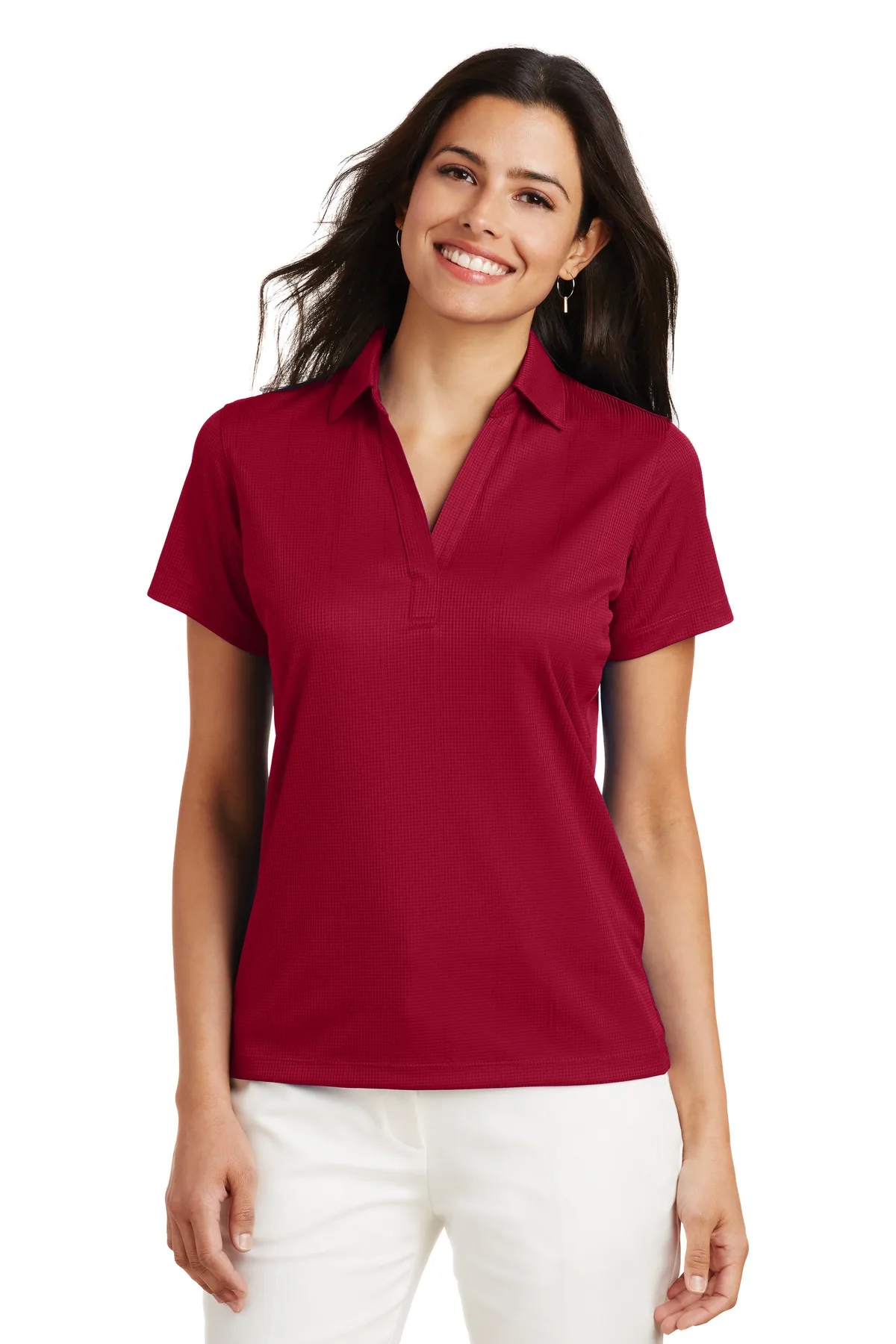 Port Authority® Women's Performance Fine Jacquard Polo. view 6
