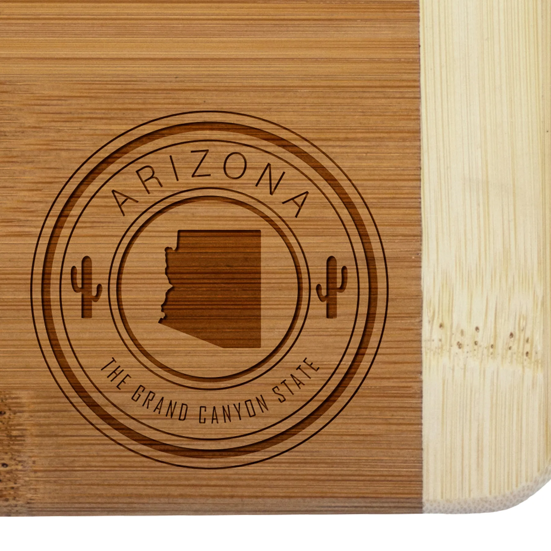 Arizona State Stamp 2-Tone Bar Board view 2