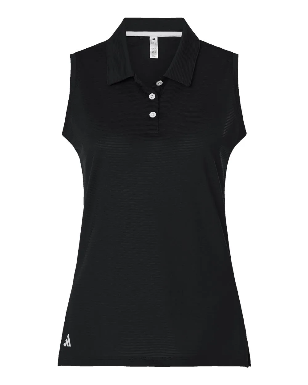 Adidas® Women's Ottoman Sleeveless Polo Shirt view 3